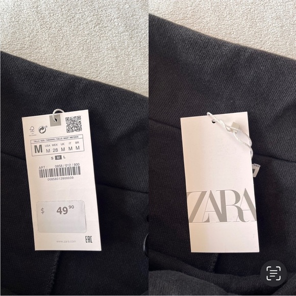 NWT ZARA Off-Shoulder Black Knit Midi Dress M - Picture 2 of 9